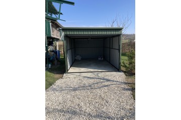 Garaż blaszany 3x5 spad dachu do tyłu #1