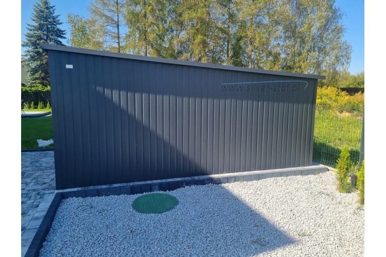 kopia Garaż blaszany 3x5 spad dachu do tyłu#2